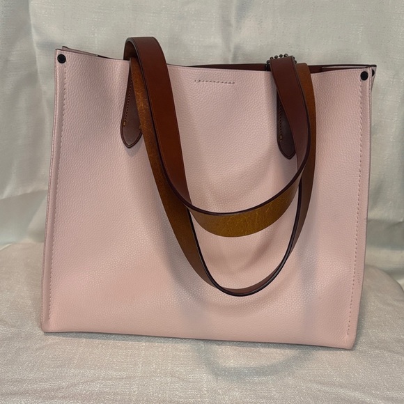 Coach Light Pink Leather Tote - Picture 9 of 9